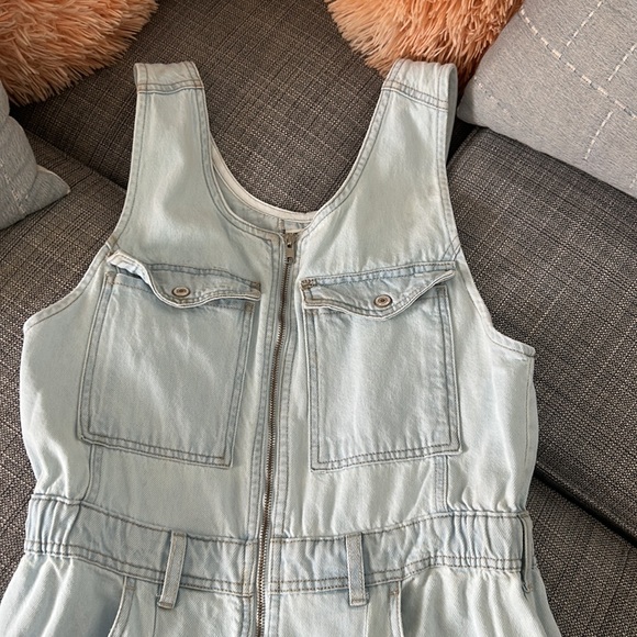 We the free could nine denim jumpsuit - Picture 4 of 7